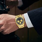 baratos Relógios Quartz-Mini foco multifuncional panda relógio para mulheres aço inoxidável casual moda senhoras à prova d&#039;água quartzo relógio de pulso