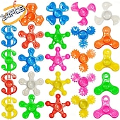 tanie Party Supplies-24 sztuki losowych spinnerów typu fidget spinner, hurtowo, mini zabawki typu fidget spinner dla dzieci, nastolatków, dorosłych, upominki na przyjęcia urodzinowe, prezenty zwrotne, torebki na prezenty, wypełniacze do gier imprezowych, nagrody w klasie, nag