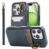 olcso iPhone-tokok-telefon Ügy Kompatibilitás iPhone 16 Pro Max Plus iPhone 15 Pro Max Plus iPhone 14 13 12 11 Pro Max Plus iPhone 14 Pro Max iPhone 13 12 11 Pro Max Fekete tok Állvánnyal Tartó gyűrű csuklópánttal Retro