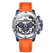 baratos Relógios Quartz-relógios onola para homens 6858 relógios de quartzo luminosos multifuncionais esportivos pulseira de silicone relógio masculino à prova d&#039;água