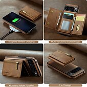 billige Andre telefonetuier-telefon Etui Til Pixel 9 Pro Pixel 9 Pro XL Pixel 8 Pro Pixel 8 Pixel 9 Bakdeksel med stativ Avtagbar Magnetisk Kontor / Bedrift TPU PU lær