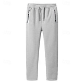Men's Sherpa Sweatpants Fleece Pants Joggers Winter Pants Drawstring Pocket Elastic Waist Solid Color Warm Casual Daily Running Sports Fashion Black Black Straight Leg Micro-elastic cheap Joggers-Men's Sherpa Sweatpants Fleece Pants Joggers Winter Pants Drawstring Pocket Elastic Waist Solid Color Warm Casual Daily Running Sports Fashion Black Black Straight Leg Micro-elastic