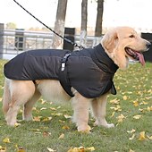 cheap Coats-Dog Coat Jacket Parka Jacket with Harness Reflective Warm Water-Resistant Outdoor Dog Clothing for Medium Large