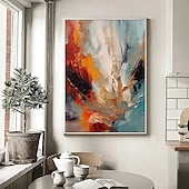 preiswerte Landschaftsgemälde-Ölgemälde handgemachte abstrakte bunte Gemälde auf Leinwand handgemalt reich strukturierte Acrylmalerei moderne Wandkunst handgemaltes Kunstwerk für Wohnzimmer Kunstwerk Wanddekoration