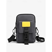 economico Borselli da uomo-borsa a tracolla compatta da uomo con tracolla regolabile e dettaglio fibbia - borsa a tracolla in stile urbano per viaggi, uscite informali e uso quotidiano