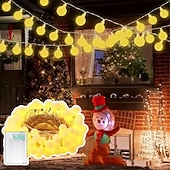 Недорогие Питание от батареек-10м 80 LED светодиодные шары на батарейках наружные струнные огни для вечеринок садов и праздничного декора