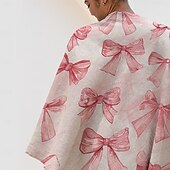 cheap Blankets &amp; Throws-Pink Bow Blanket Soft and Cozy Throw with Elegant Bow Design Perfect for Adding a Touch of Charm and Comfort to Your Home Decor Ideal  Gift For Chirstmas Xms