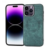 お買い得  iPhone用ケース-電話 ケース 用途 iPhone 16 Pro Max プラス iPhone 15 プロマックスプラス iPhone 14 13 12 11 Pro Max Plus iPhone 14 Pro Max iPhone 13 12 11 Pro Max バックカバー 磁石バックル ワイヤレス充電をサポート 耐衝撃 レトロ風 TPU PUレザー