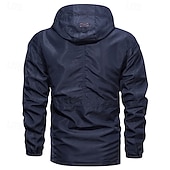 levne Sportovní bunda-Pánské Outdoorová bunda Zimní kabát Zimní bunda Venkovní Vánoční dárky Zahřívací Voděodolný Slátanina Zip Jaro Podzim Pevná barva Vinobraní Sportovní Kapuce Dlouhé Námořnická modř Trávová zelená Khaki