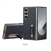 economico Cover Samsung-telefono Custodia Per Piegatura a Z 7 Z Fold 6 Z Fold 5 Z Fold 4 Z Fold 3 Custodia Portafoglio con Supporto Resistente agli urti Retrò Placcatura Pelle PU
