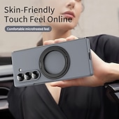 baratos Capa Samsung-telefone Capinha Para Dobra Z 7 Dobra Z 6 Z Fold 5 Z Fold 4 Z Fold 3 Capa traseira Com Suporte e protetor de tela Magnética Retro PC Metal