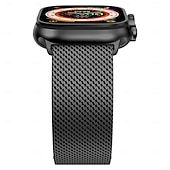 cheap Apple Watch Bands-Sport Band Milanese Loop Compatible with Apple Watch band 38mm 40mm 41mm 42mm 44mm 45mm 49mm Metal Clasp Stainless Steel Strap Replacement Wristband for iwatch Ultra 2 Series 9 8 7 SE 6 5 4 3 2 1