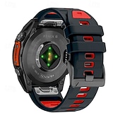preiswerte Garmin-Uhrenarmbänder-Uhrenarmband für Garmin Fenix 8 47mm 51mm 7X 6 6X Pro Epix Pro Instinct 2X Approach S70 S62 S60 Forerunner 955 945 Epix Marq Descent Quatix 22mm 26mm Silikon Ersatz Gurt Quick Fit Verstellbar