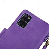 Недорогие Чехлы для Samsung-телефон Кейс для Назначение S21 FE S21 S21 Ультра Плюс A72 S20 Plus S20 Ультра S20 A12 A32 A52 Кейс на заднюю панель со стендом с ремешком на запястье Разъем для карты Ретро ТПУ Кожа PU