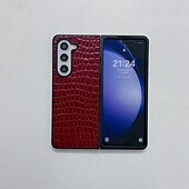 Χαμηλού Κόστους Samsung Θήκη-τηλέφωνο tok Για Samsung Galaxy Z Flip 6 Z Flip 5 Z Flip 4 Z Flip 3 Πίσω Κάλυμμα Ανθεκτική σε πτώσεις Ρετρό TPU PU δέρμα