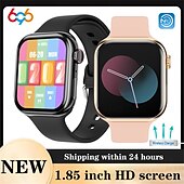 abordables Bracelets connectés-696 iW10 Montre intelligente 1.85 pouce Montre intelligente avec bracelet Bluetooth Rappel d&#039;Appel Moniteur de Sommeil Moniteur de Fréquence Cardiaque Compatible avec Android iOS Hommes Mode