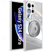 Недорогие Чехлы для Samsung-телефон Кейс для Назначение S24 Ultra S24 Plus S24 S24 ФЭ S23 S23 Ultra S23 Plus S25 Ультра Кейс на заднюю панель со стендом Защита от удара Ретро ТПУ ПК