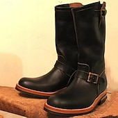 olcso Lábbelik-Retró Középkori Reneszánsz Cipők Western Boot Lapos jazz csizma Kalóz tizenegy Tömör szín Férfi Női Kalóz Steampunk Mindszentek napja Farsang Álarcos mulatság Teljesítmény Alkalmi / Napi Felnőttek