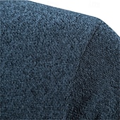 baratos suéter cardigã masculino-Homens Sueter Cardigan Suéter Cortado Suéter com zíper Suéter de malha Estriado Tricotar Padrão Patchwork Bolsos Bloco de cor Colarinho Chinês Moda Clássico Roupa Diária Encontro Roupa Outono