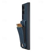 זול מארז סמסונג-טלפון מגן עבור S24 Ultra S23 Ultra Plus S22 Plus Ultra S25 Ultra כיסוי אחורי עם מעמד חריץ לכרטיס עמיד בזעזועים רטרו TPU PC עור PU