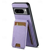 זול תיק טלפון אחר-טלפון מגן עבור Pixel 9 Pro Pixel 9 Pro XL Pixel 8 Pro Pixel 8 פיקסל 9 Pixel 7 Pixel 7 Pro Pixel 6 Pixel 6 Pro מארז כרטיס ארנק עם מעמד חריץ לכרטיס עמיד בזעזועים רטרו TPU PC עור PU