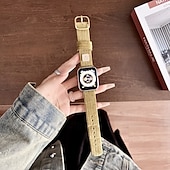 Недорогие Ремешки для часов Apple-Solo Loop Совместим с Ремешок для часов Apple Watch 38мм 40мм 41мм 42мм 44мм 45мм 49мм Очаровательный Регулируется Дышащий Нейлон Сменный ремешок для часов для iwatch Ultra 2 Series 9 8 7 SE 6 5 4 3