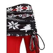 preiswerte Für Frauen-Schneeflocke Flapper Kleid Cocktailkleid Party Kleid Damen Elegant Dame Schulterfrei Erwachsene Weihnachten Neujahr Heiligabend Weihnachten Party Kleid