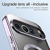 levne Ostatní pouzdra-telefon Carcasă Pro Pixel 9 Pro Pixel 9 Pro XL Pixel 8 Pro Pixel 8 Pixel 9 Zadní kryt Magnetické Podpora bezdrátového nabíjení Nárazuvzdorné Retro TPU Pokování