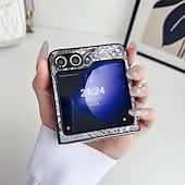 cheap Samsung Cases-Phone Case For Samsung Galaxy Z Flip 6 Z Flip 5 Z Flip 4 Z Flip 3 Back Cover Shockproof Retro PC PU Leather