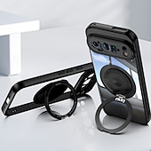 お買い得  その他のスマホケース-電話 ケース 用途 ピクセル9プロ ピクセル9プロXL ピクセル9 バックカバー スタンド付き 耐衝撃 レトロ風 TPU PC PUレザー