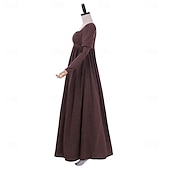cheap Dresses-Medieval Renaissance Cocktail Dress Prom Dress Regency Inspired Dress Lady Princess Stripes Square Neck Women&#039;s Royal Masquerade Party Halloween Tea Party Adults&#039; Dress