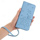 baratos Capas para iPhone-telefone Capinha Para iPhone 16 Pro Max Plus iPhone 15 Pro Max Plus iPhone 14 13 12 11 Pro Max Plus Mini SE Capa para Cartão Wallet Com Suporte Proteção de corpo inteiro com pulseira Gato Retro TPU
