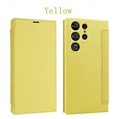 levne Pouzdra pro Samsung-Ochranný kryt na telefon pro S24 S24 Ultra Plus S23 Ultra Plus S23 S22 S22 Plus Ultra S25 Ultra zadní kryt se stojanem slotem na karty odolný proti nárazu retro TPU PU kůže