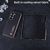 economico Cover Samsung-telefono Custodia Per Piegatura a Z 7 Z Fold 6 Z Fold 5 Z Fold 4 Z Fold 3 Custodia Portafoglio con Supporto Resistente agli urti Retrò Placcatura Pelle PU