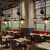 cheap Pendant Lights-Iron Indoor Island Pulley Chandelier Retro Pendant Light Finish with Highlights Metallic Interior Ceiling Hanging Lamp