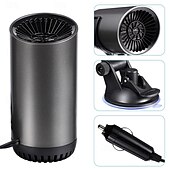 economico apparecchiature per il riscaldamento dell&#039;auto-Ventilatore riscaldatore per auto 12v/24v Ventilatore riscaldatore per auto 2 in 1 Sbrinatore per auto Riscaldamento rapido Ventilatore riscaldatore elettrico per auto con supporto Mini portatile