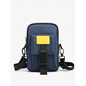 economico Borselli da uomo-borsa a tracolla compatta da uomo con tracolla regolabile e dettaglio fibbia - borsa a tracolla in stile urbano per viaggi, uscite informali e uso quotidiano