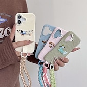economico Cover per iPhone-telefono Custodia Per iPhone 16 Pro Max Plus iPhone16 iPhone 16 Pro iPhone 15 Pro Max Plus iPhone 15 iPhone 14 Pro Max iPhone 13 12 11 Pro Max Per retro con cinturino da polso Resistente agli urti