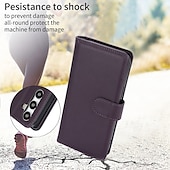 זול מארז סמסונג-טלפון מגן עבור S24 Ultra S24 Plus S24 S24 FE S23 S22 S21 S20 Ultra Plus FE A55 A35 A25 A15 5G A54 A34 A14 A73 A53 A33 A72 A52 A42 A12 כיסוי אחורי עם מעמד עם רצועת יד חריץ לכרטיס רטרו TPU עור PU