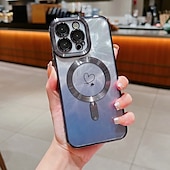 abordables Carcasas iPhone-teléfono Funda Para iPhone 16 Pro Max Plus iPhone 15 Pro Max Plus iPhone 14 13 12 11 Pro Max Plus iPhone 14 Pro Max iPhone 13 12 11 Pro Max Funda Trasera Magnética Soporte de carga inalámbrica
