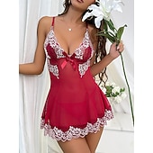 economico Regali-Camicia da notte Babydoll Lingerie perizoma pigiama sexy da donna per adulti regalo di San Valentino per lei