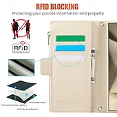 cheap Samsung Cases-Phone Case For S24 S24 Ultra Plus S23 S22 S21 S20 Ultra Plus FE Wallet Case with Stand Holder Magnetic with Lanyard Retro TPU PU Leather