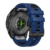halpa Garmin kellonauhat-Kellon ranneke varten Garmin Fenix 8 47mm 51mm 7X 6 6X Pro Epix Pro Instinct 2X Approach S70 S62 S60 Forerunner 955 945 Epix Marq Descent Quatix 22mm 26mm Silikoni Korvaus Hihna Quick Fit Säädettävä
