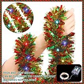 cheap Battery String Lights-5M 50 LED Flower Lantern String Lights, Colored Decorative Lights Flower Lantern String Christmas Tree for Christmas, Wedding, New Year, Indoor/Outdoor Festive Decor 1pc