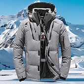 economico Piumini-Per uomo Giacca con cappuccio Giacca in pile da escursione Inverno All&#039;aperto Antivento Caldo Morbido Comodo Giacche in pile Cerniera intera Campeggio / Escursionismo / Speleologia Viaggi Sport