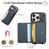 levne Pouzdra pro iPhone-telefon Carcasă Pro iPhone 16 Pro Max Plus iPhone 15 Pro Max Plus iPhone 14 13 12 11 Pro Max Plus iPhone 14 Pro Max iPhone 13 12 11 Pro Max Zadní kryt se stojánkem s poutkem na zápěstí Slot pro kartu