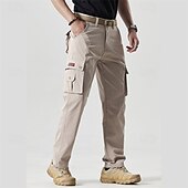 Χαμηλού Κόστους Στρατιωτικά παντελόνια-Ανδρικά Παντελόνια με τσέπες Παντελόνια Κουμπιά Πολλαπλή τσέπη Σκέτο Γρήγορο Στέγνωμα Ύγρανση Πλήρες μήκος ΕΞΩΤΕΡΙΚΟΥ ΧΩΡΟΥ Καθημερινά Κατασκήνωση &amp; Πεζοπορία Μοντέρνα Κλασσικό Μαύρο Πράσινο Χακί