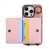 levne Pouzdra pro iPhone-telefon Carcasă Pro iPhone 16 Pro Max Plus iPhone 15 Pro Max Plus iPhone 14 13 12 11 Pro Max Plus iPhone 14 Pro Max iPhone 13 12 11 Pro Max Zadní kryt se stojánkem s poutkem na zápěstí Slot pro kartu
