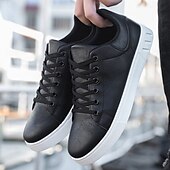 economico Sneakers da uomo-sneakers casual da uomo marroni con lacci - design minimalista con suola bianca, comfort quotidiano