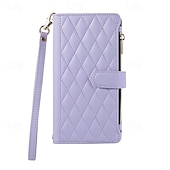 abordables Otras carcasas-teléfono Funda Para Píxel 9 Pro Pixel 9 Pro XL Pixel 8 Pro Pixel 8 Píxel 9 Pixel 7 Pixel 7 Pro Pixel 6 Pixel 6 Pro Funda Trasera con Soporte Cremallera con cordón Retro TPU Cuero de PU